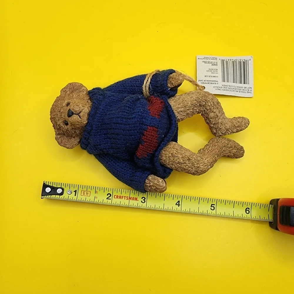 Vintage 1999 Gund Cottage Collectibles Bear Alex 6 Inch Resin Poseable - Picture 5 of 5